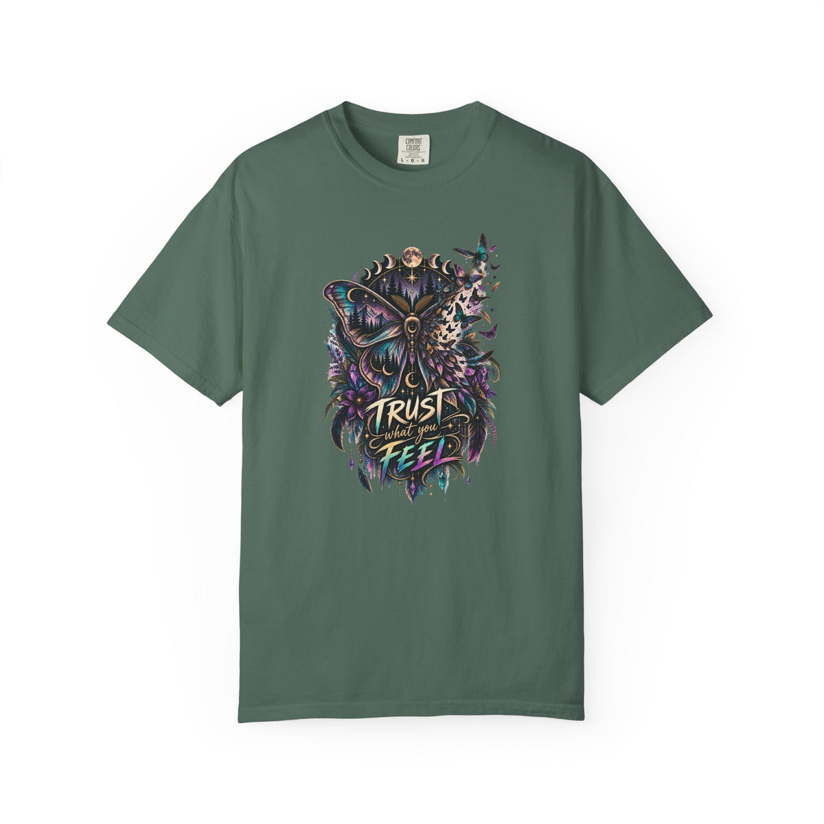 Moth Trust what You feel Empowerment Tee — Mystical Tee