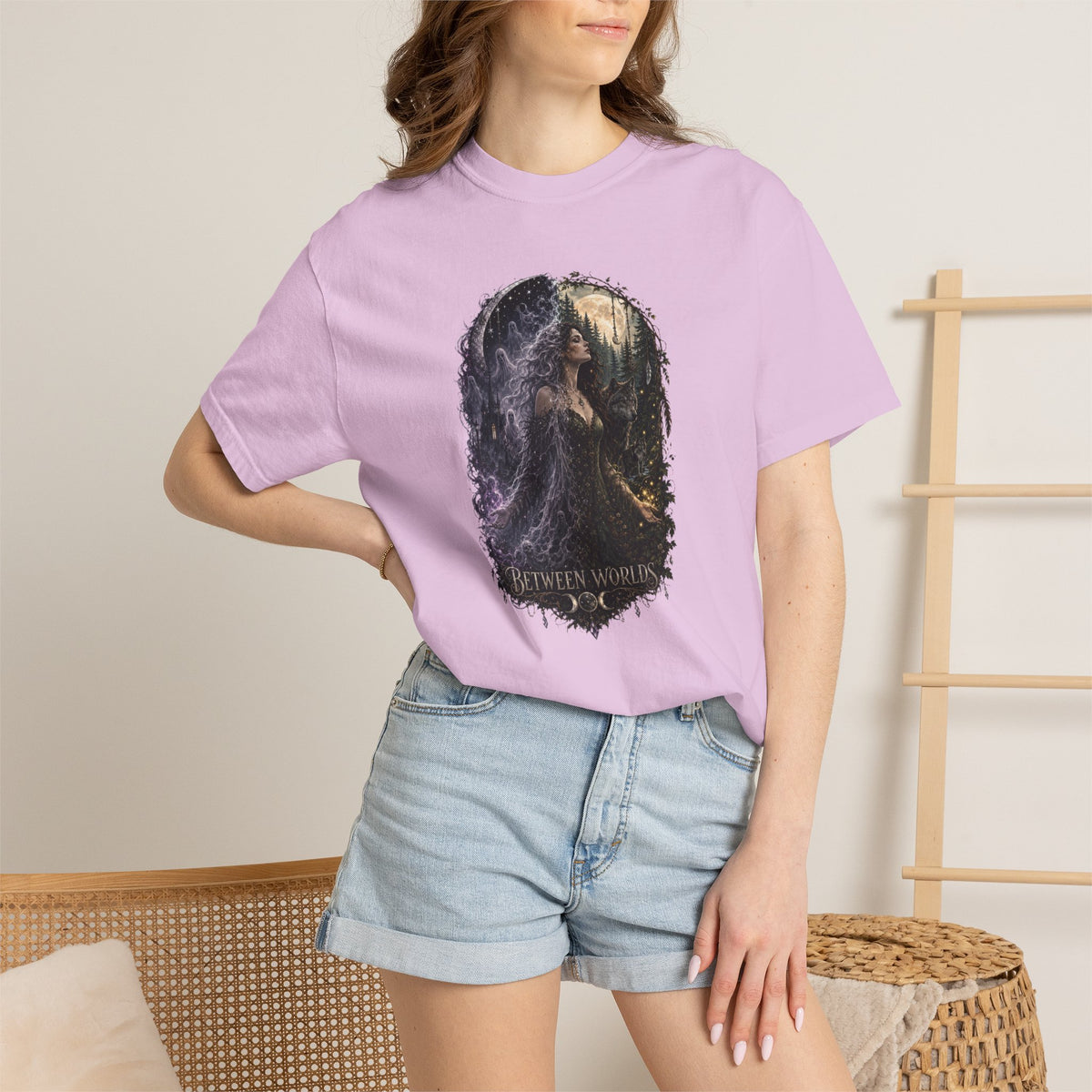 Fantasy Forest T-Shirt — "Between Worlds" Witchy Art Tee