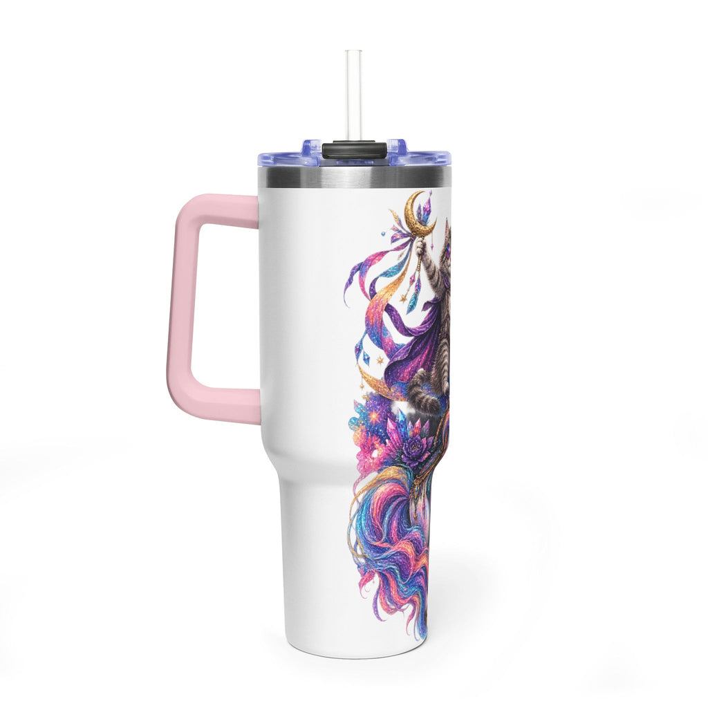 40oz Magical Unicorn Cat Tumbler – Colorful Fantasy Vacuum Insulated Cup
