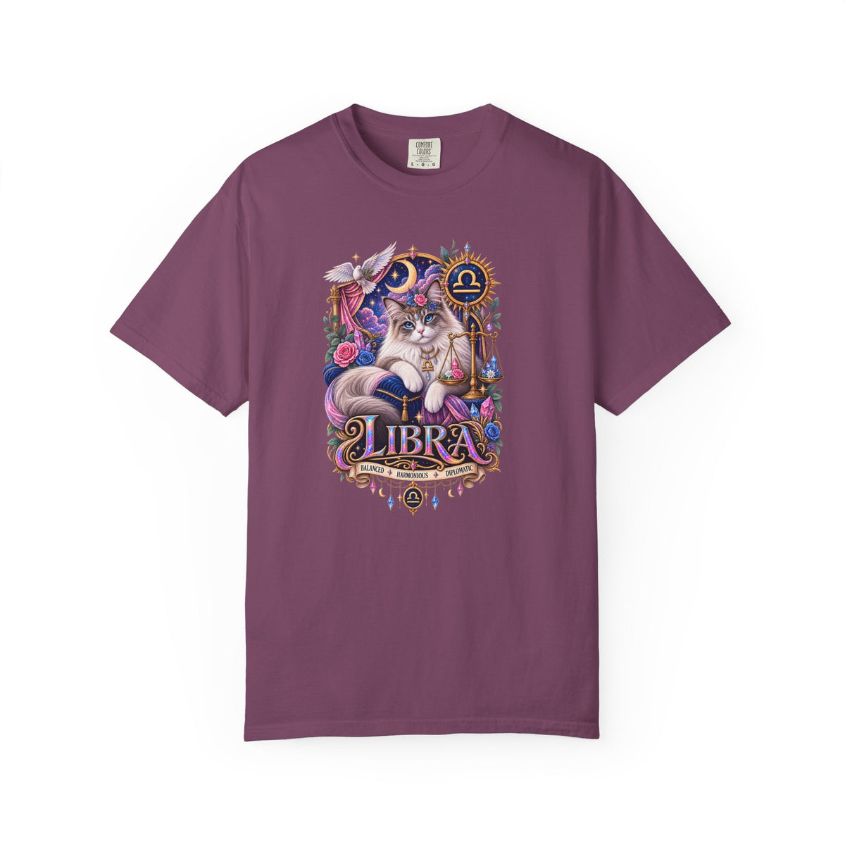 Libra Zodiac T-Shirt — Persian Celestial Scale Astrology Tee