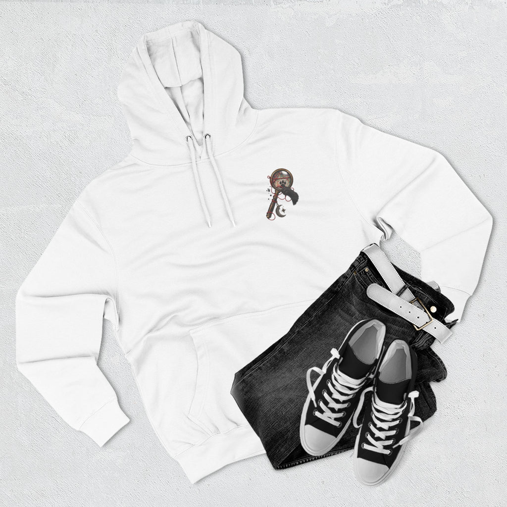 Detective Collage Hoodie — Vintage Mystery Photos & Magnifying Glass Graphic