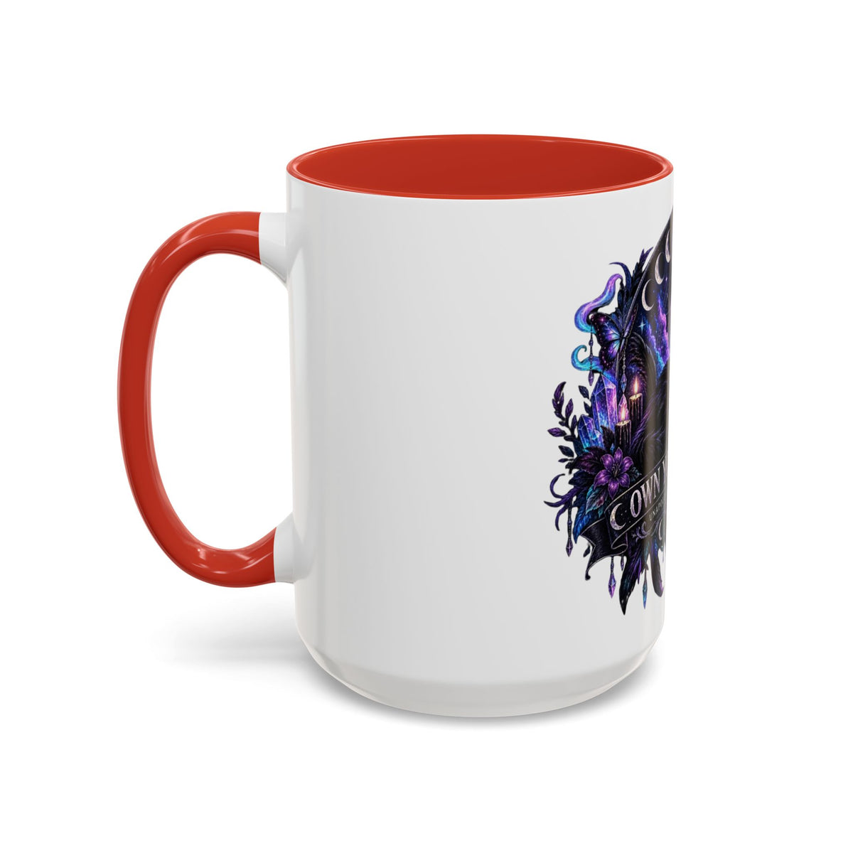 Own Your Energy Black Cat Coffee Mug – Spiritual Moon Phase Tea Cup