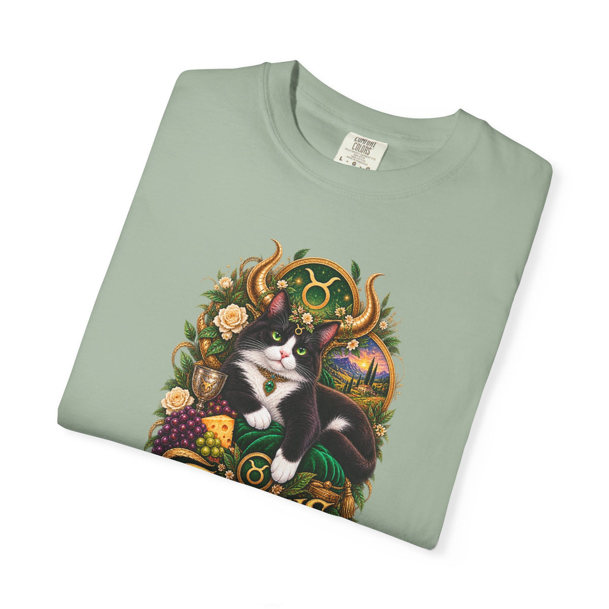 Taurus Tuxedo Cat Zodiac T-Shirt — Astrological Taurus Graphic Tee