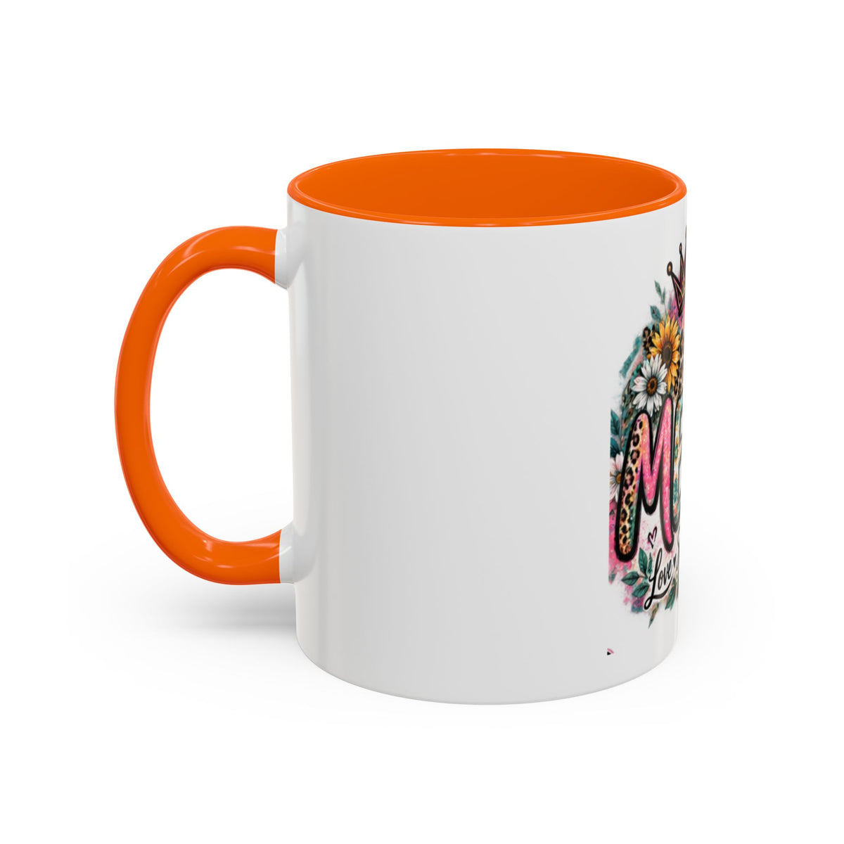 Mema Floral Accent Coffee Mug – 'Mema' Crown, Butterflies & Sunshine Design (11/15 oz)
