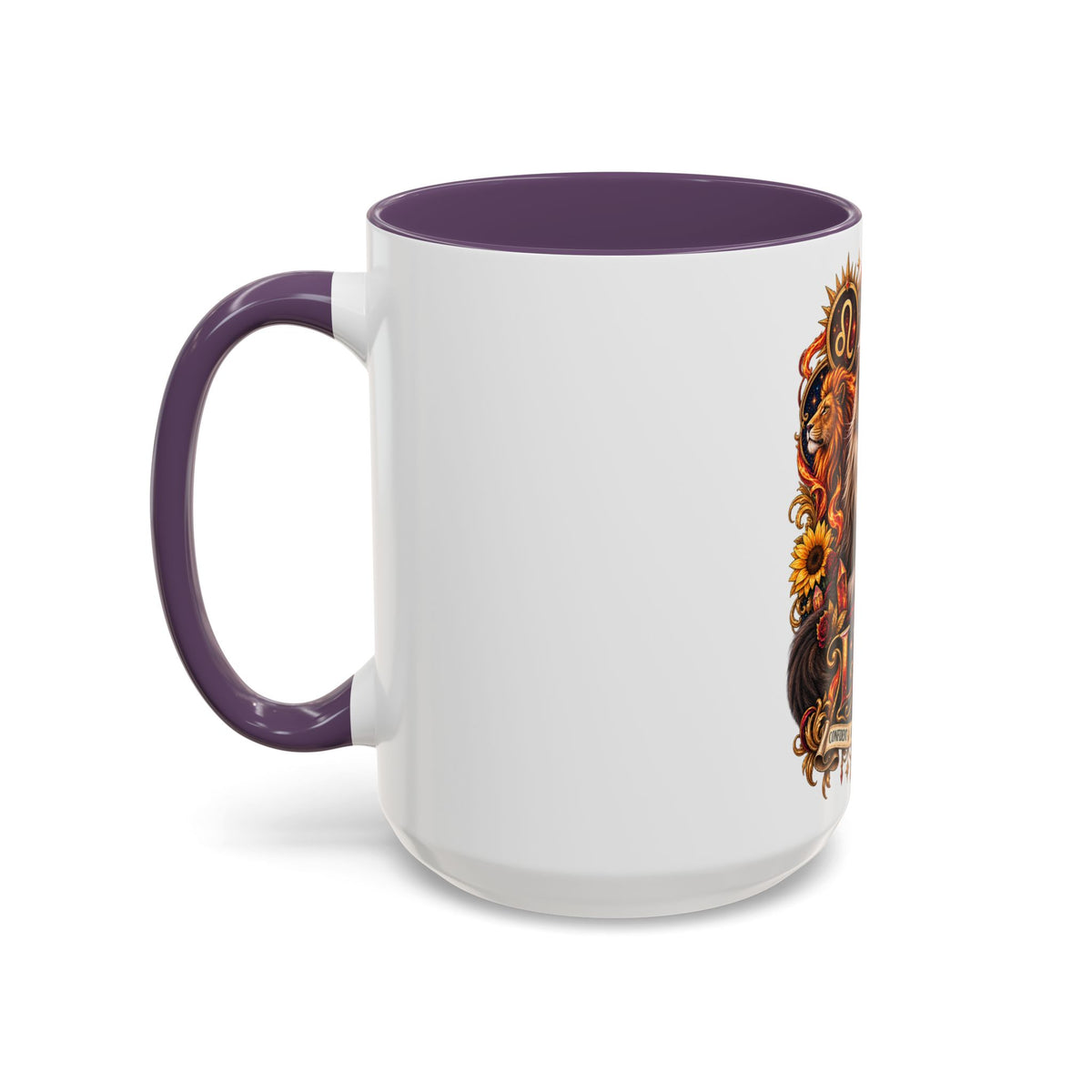 Leo Zodiac Cat Coffee Mug – Maine Coon Astrological Birthday Gift (11/15oz)