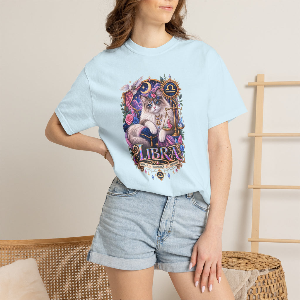Libra Zodiac T-Shirt — Persian Celestial Scale Astrology Tee
