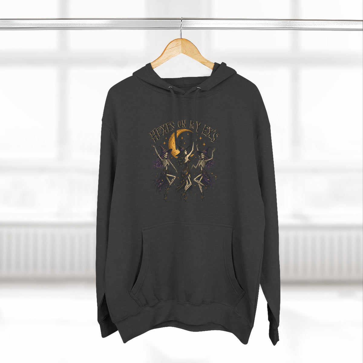 Hexes On My Exes Hoodie — Witchy Witchcraft Graphic Fleece Pullover