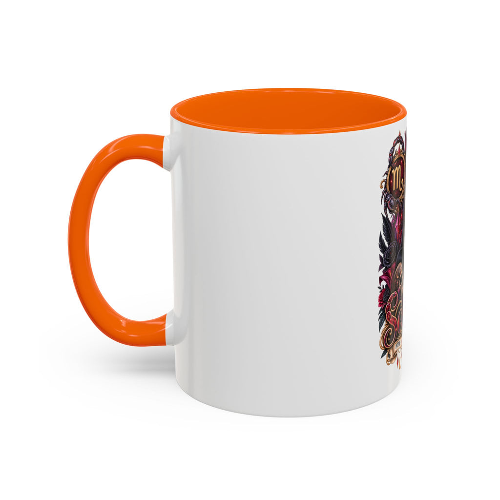 Scorpio Zodiac Black Cat Accent Coffee Mug – Astrology Gift (11oz & 15oz)