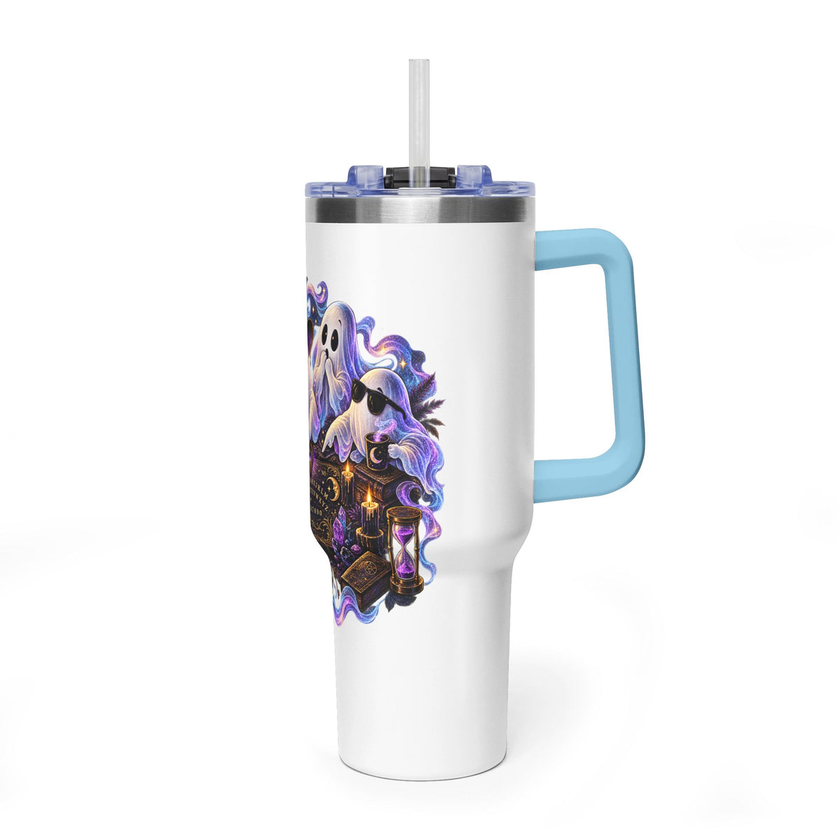 Ghost Crew 40oz Thermal Tumbler — Cute Halloween Ghosts Design