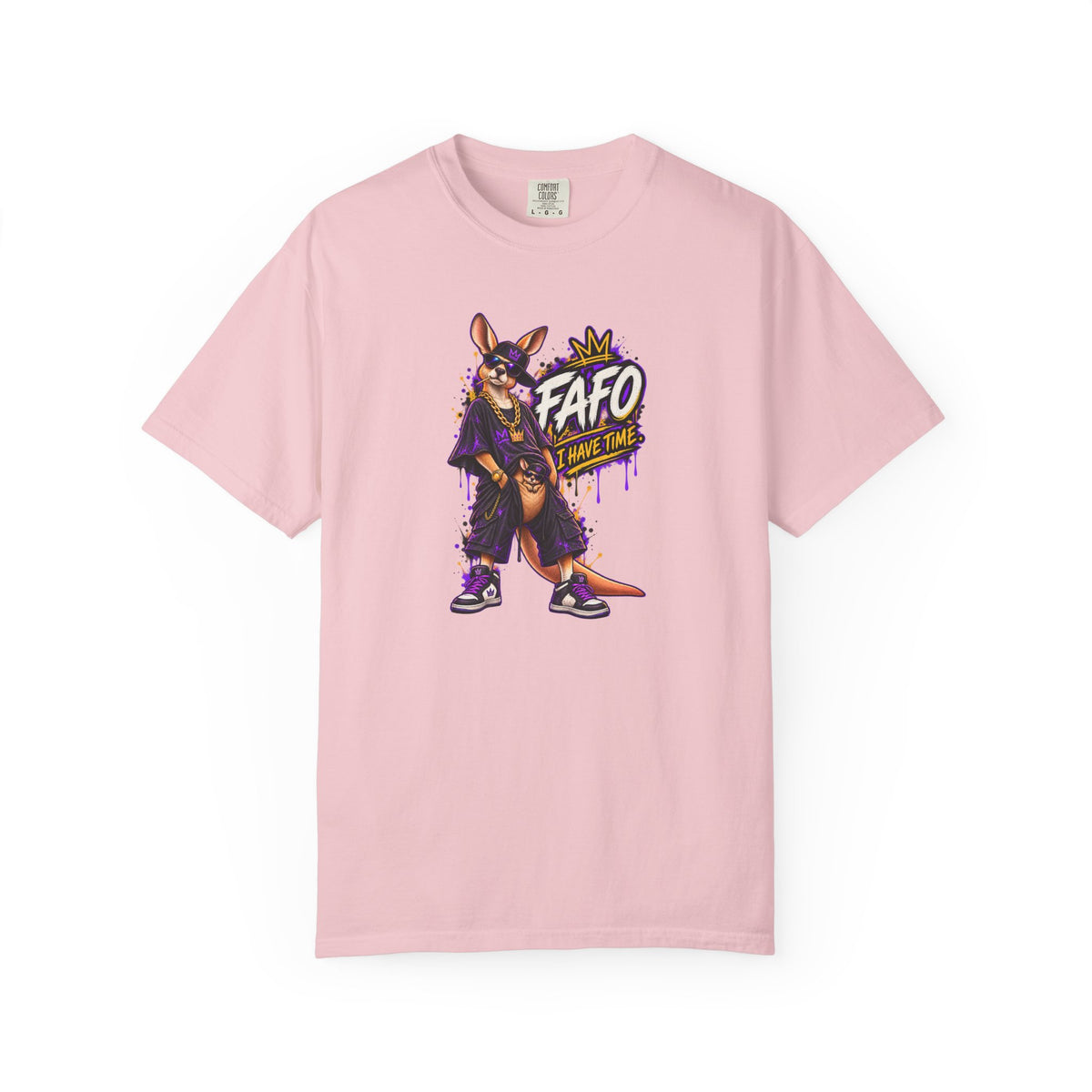 FAFO Kangaroo Graphic T-Shirt — Streetwear Retro Animal Design