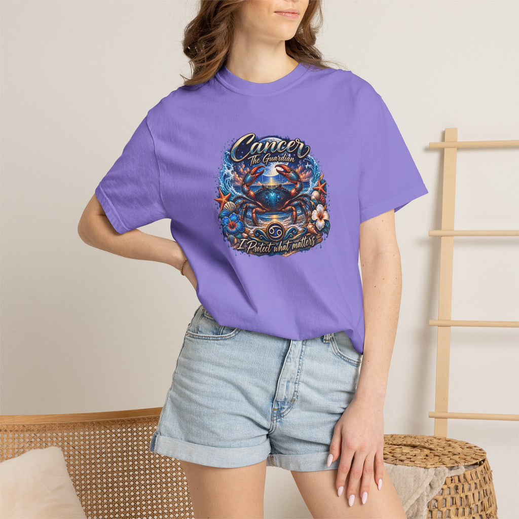 Cancer The Guardian Zodiac Tee- Born Devoted