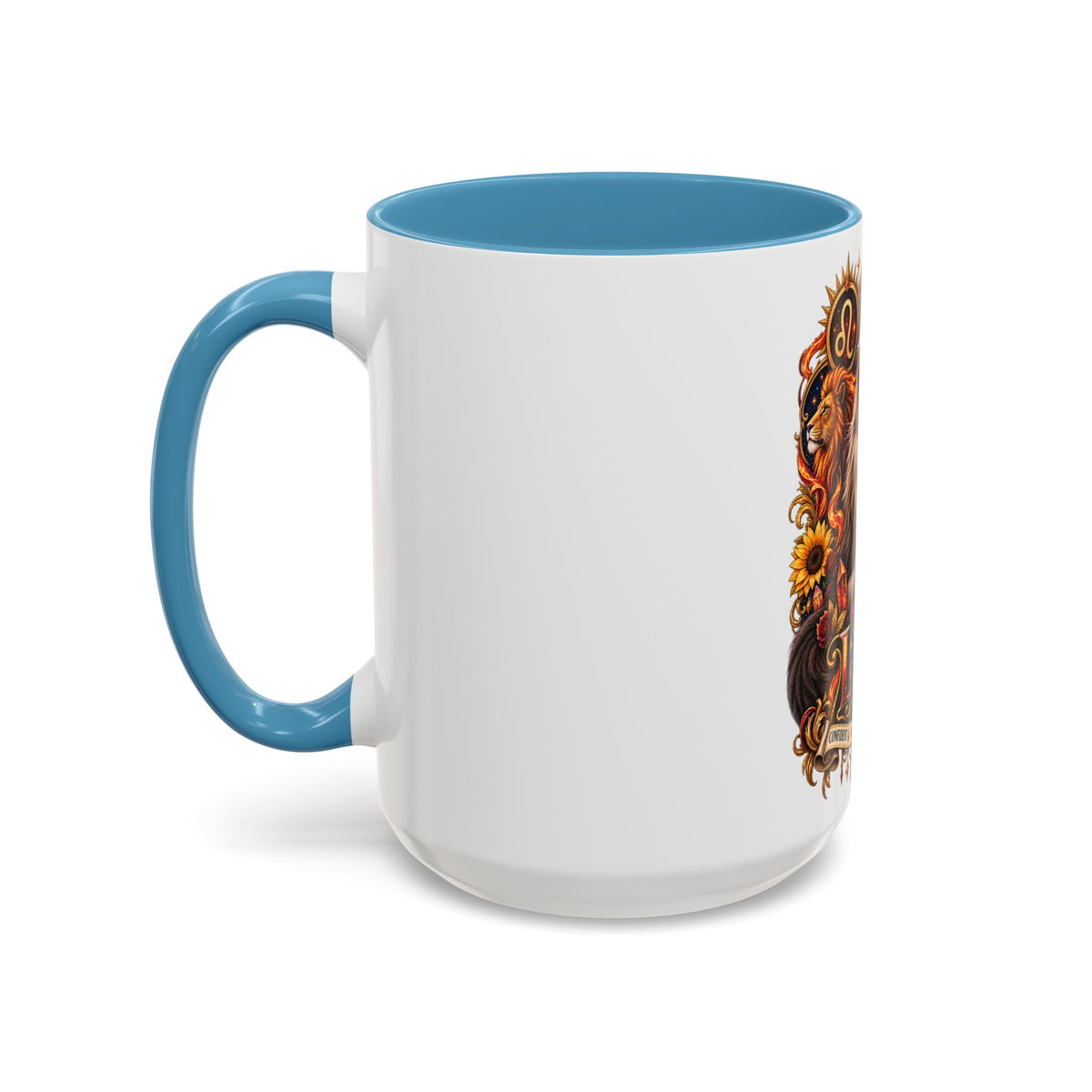 Leo Zodiac Cat Coffee Mug – Maine Coon Astrological Birthday Gift (11/15oz)