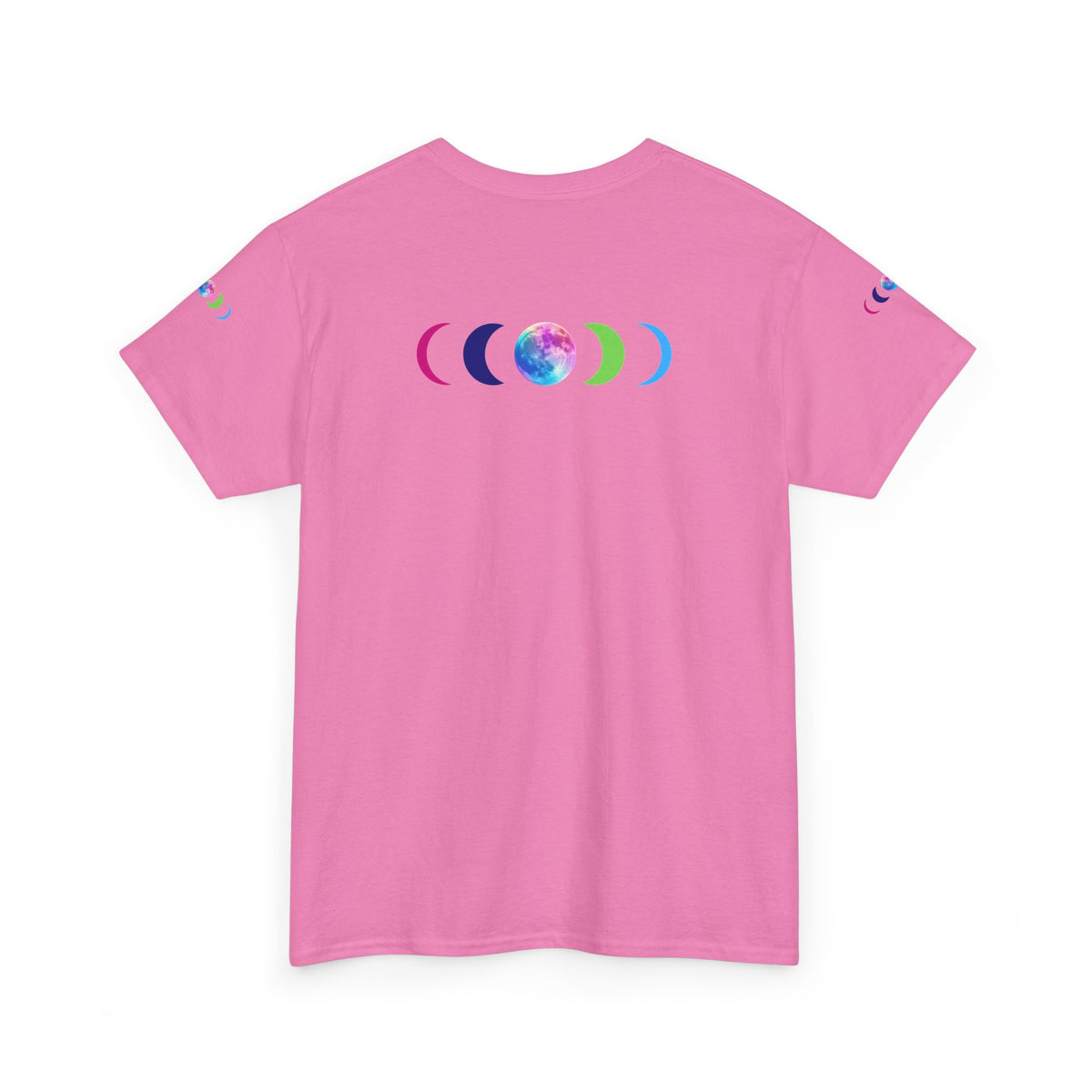 Wolf Moon T‑Shirt — Rainbow Celestial Wolf Graphic Tee