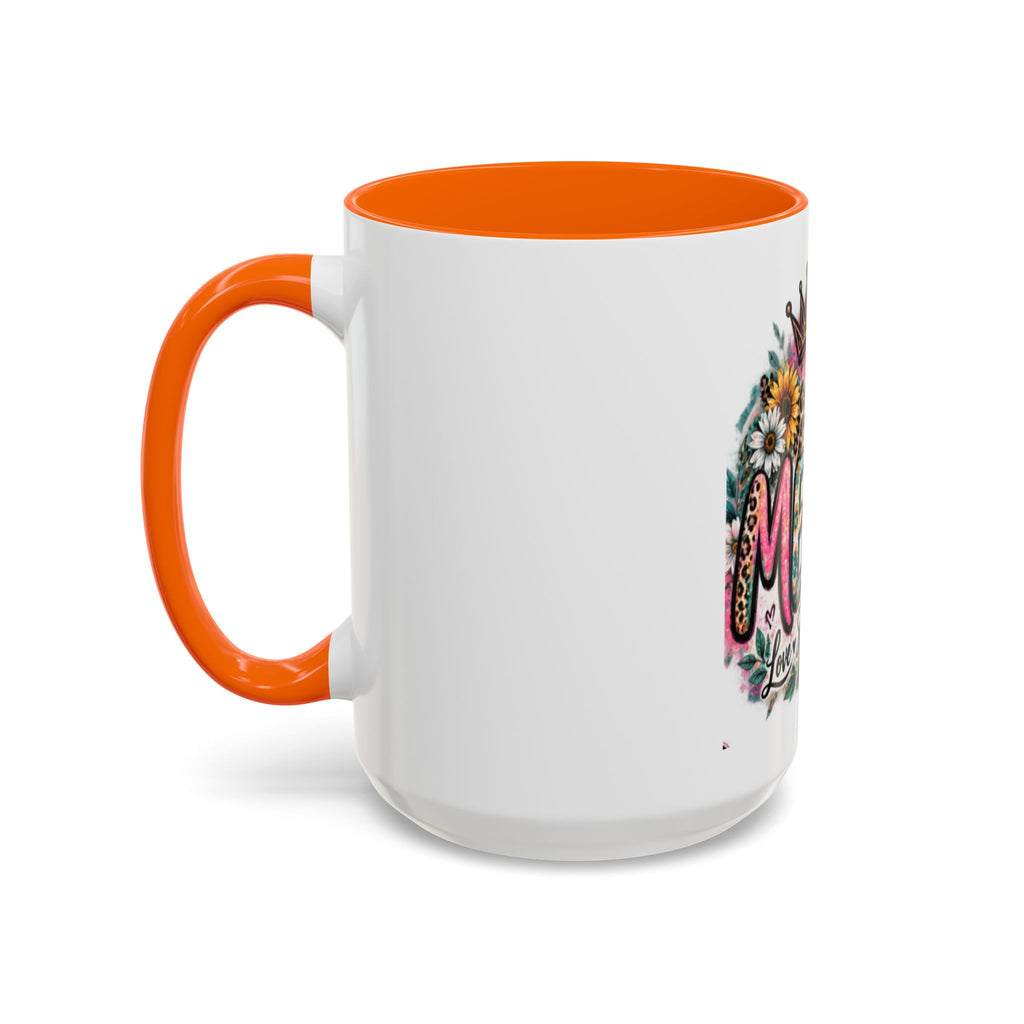 Mema Floral Accent Coffee Mug – 'Mema' Crown, Butterflies & Sunshine Design (11/15 oz)