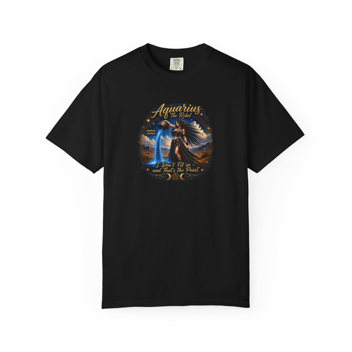 Aquarius "The Rebel" Zodiac T-Shirt – Water Bearer Astrology Tee Zodiac Sign