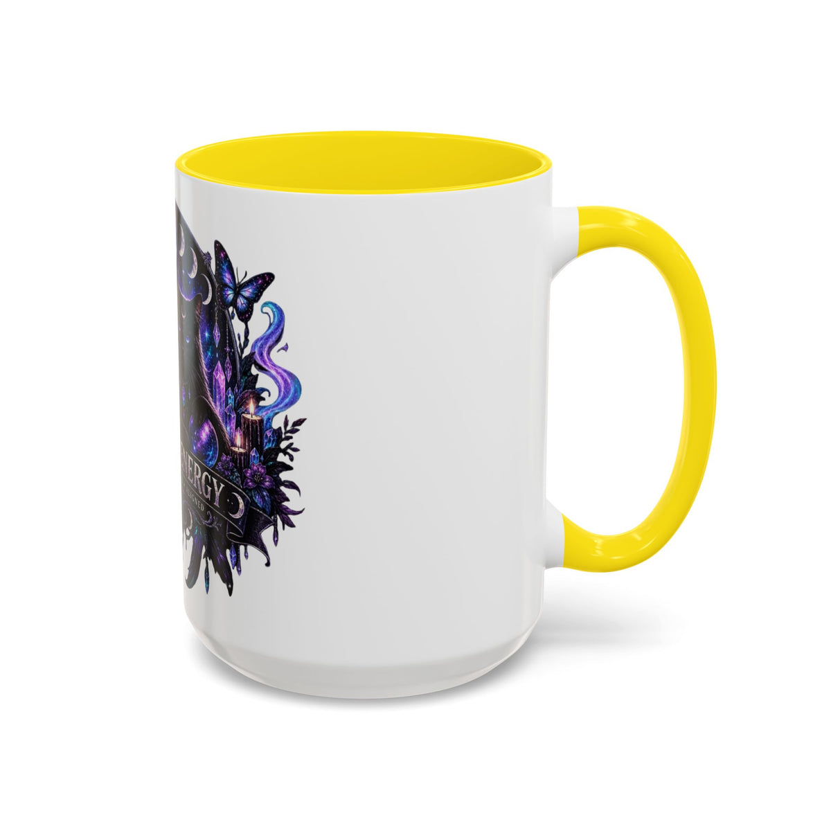 Own Your Energy Black Cat Coffee Mug – Spiritual Moon Phase Tea Cup