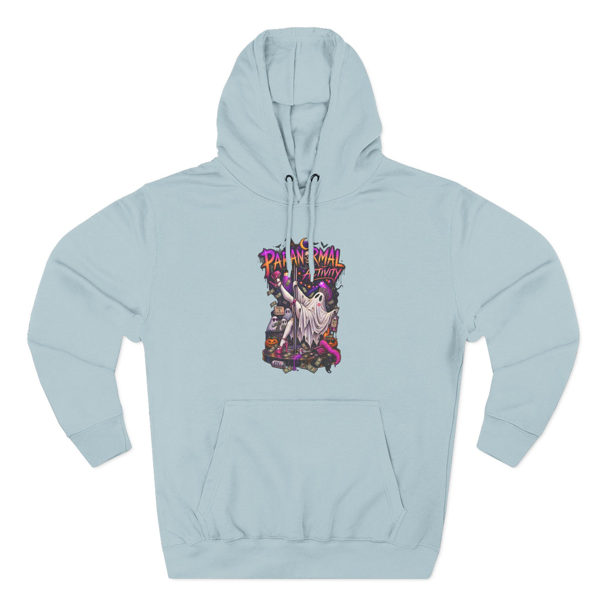 Paranormal Activity Ghost Pole Dancing — Retro Halloween Graphic Pullover