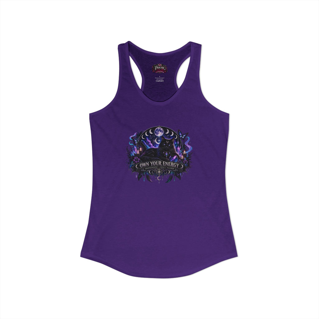 Own your Energy Majestic Black Cat Tank