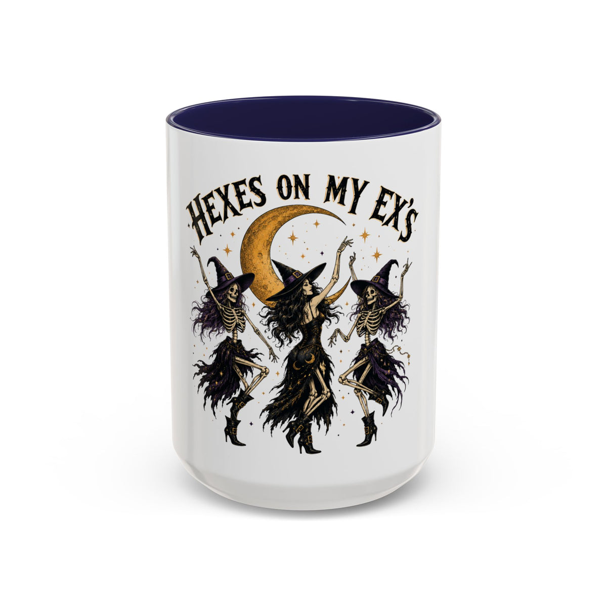 Hexes on My Ex's Witch Coffee Mug — Funny Halloween Accent Mug (11/15oz)