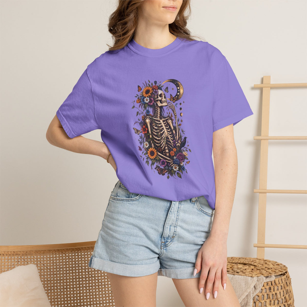 Floral Skeleton T-Shirt — Gothic Floral