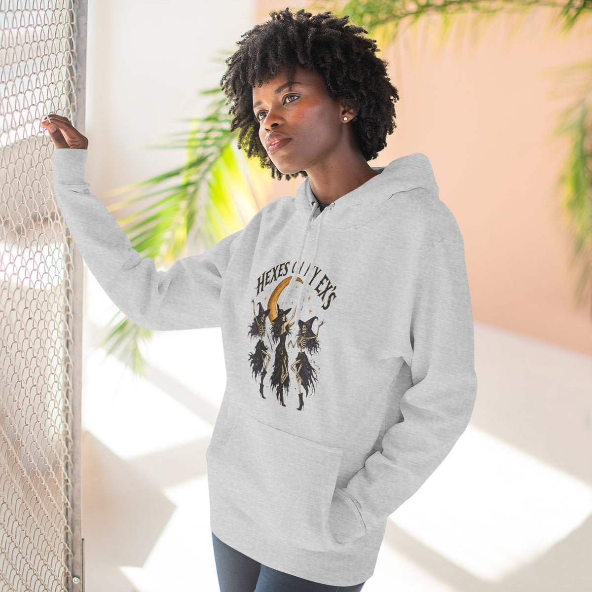 Hexes On My Exes Hoodie — Witchy Witchcraft Graphic Fleece Pullover