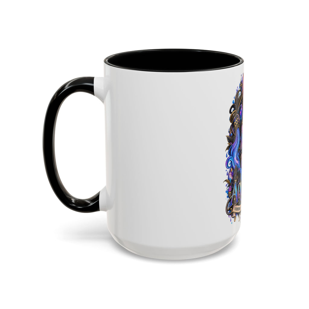 Aquarius Zodiac Cat Coffee Mug — Sphynx Astrology 11/15oz Accent Mug