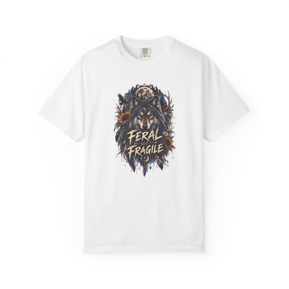 Feral Fragile Wolf T-Shirt — Vintage Wildlife Graphic Tee