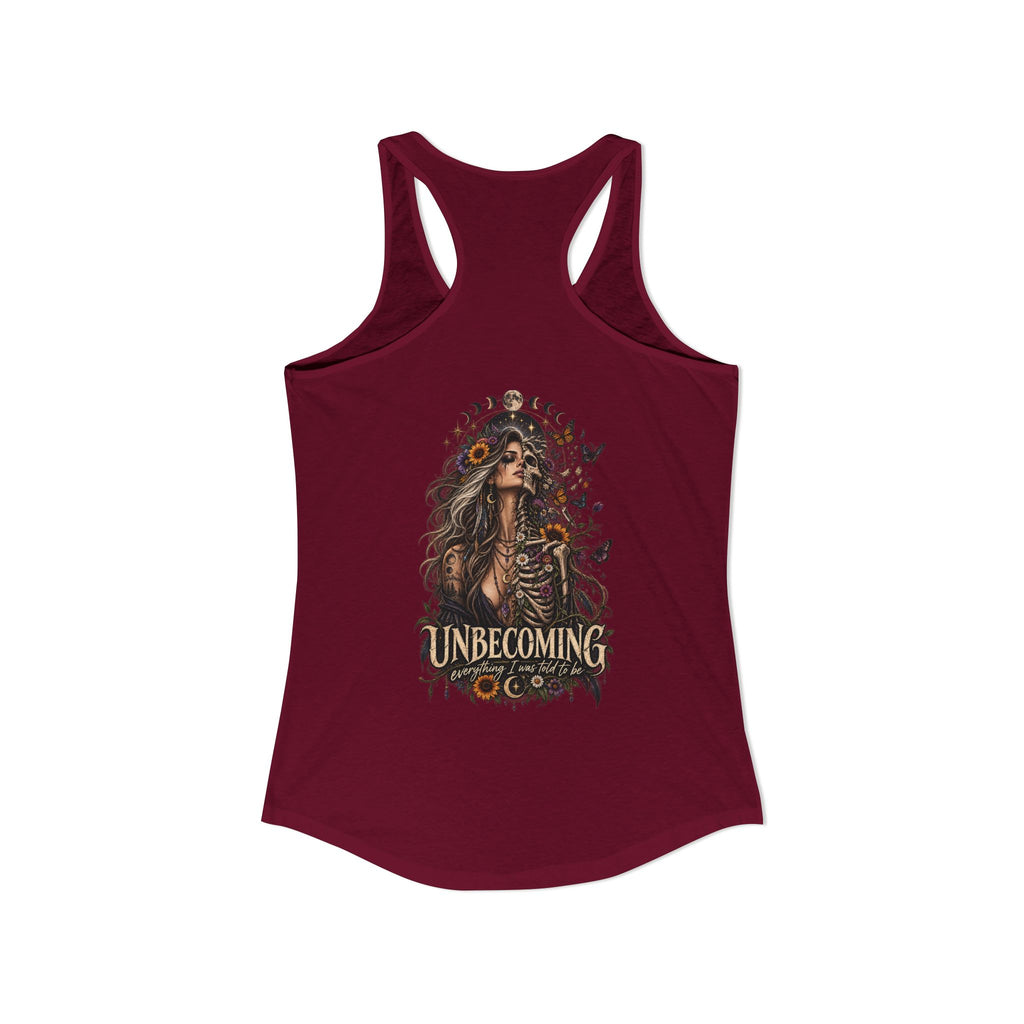 Unbecoming Woman Skeleton Gothic Tank