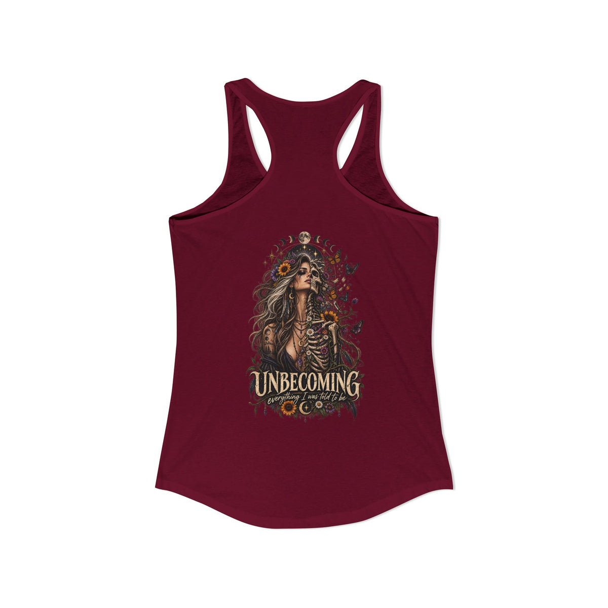 Unbecoming Woman Skeleton Gothic Tank