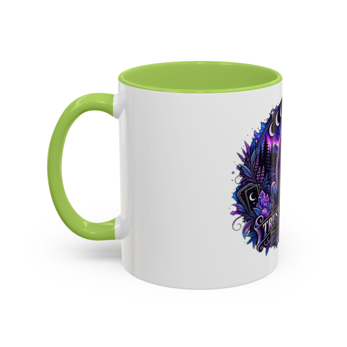 Mystic Moon Coffee Mug — "Trust the Signs" Night Sky Design