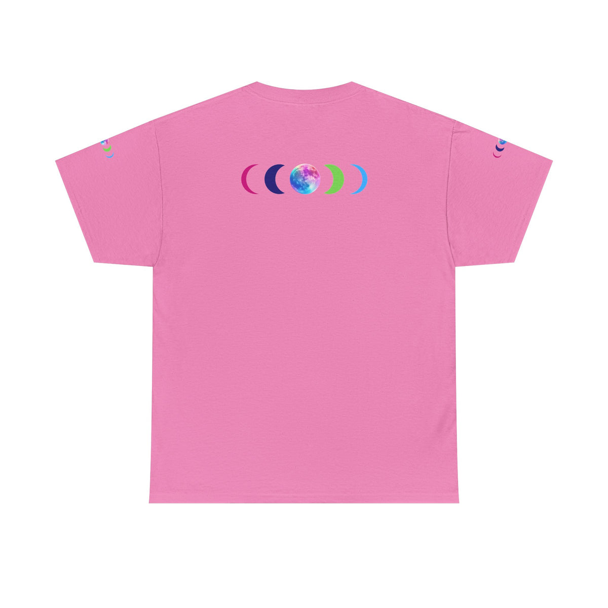 Wolf Moon T‑Shirt — Rainbow Celestial Wolf Graphic Tee
