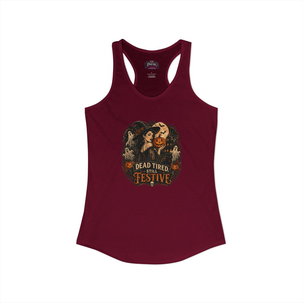 Dead Tired Humor Halloween Tank
