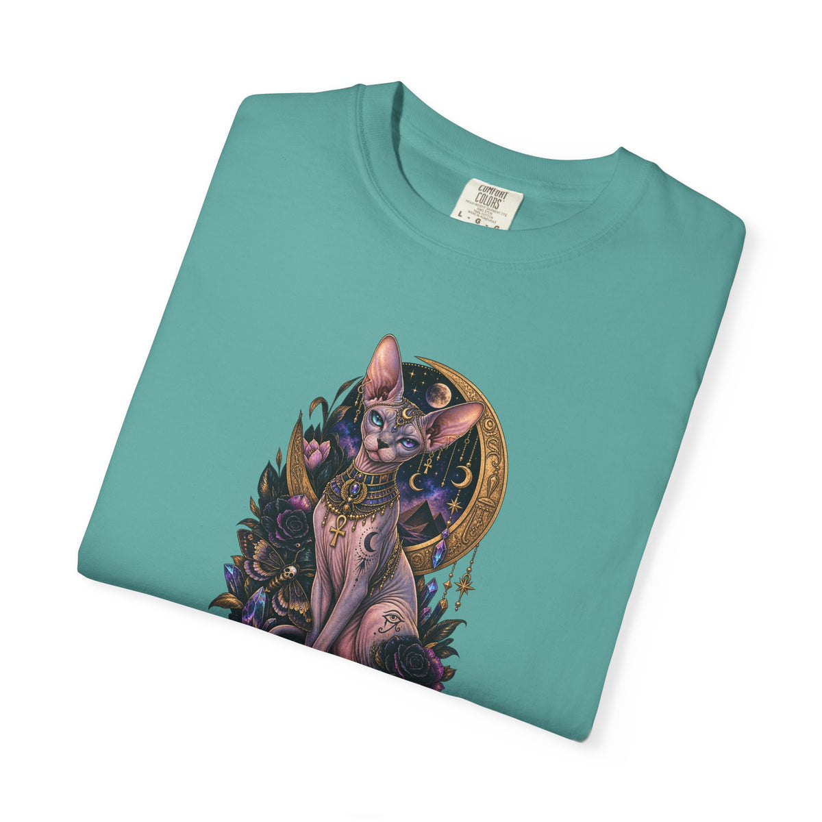 Egyptian Sphynx Moon cat Graphic T-Shirt