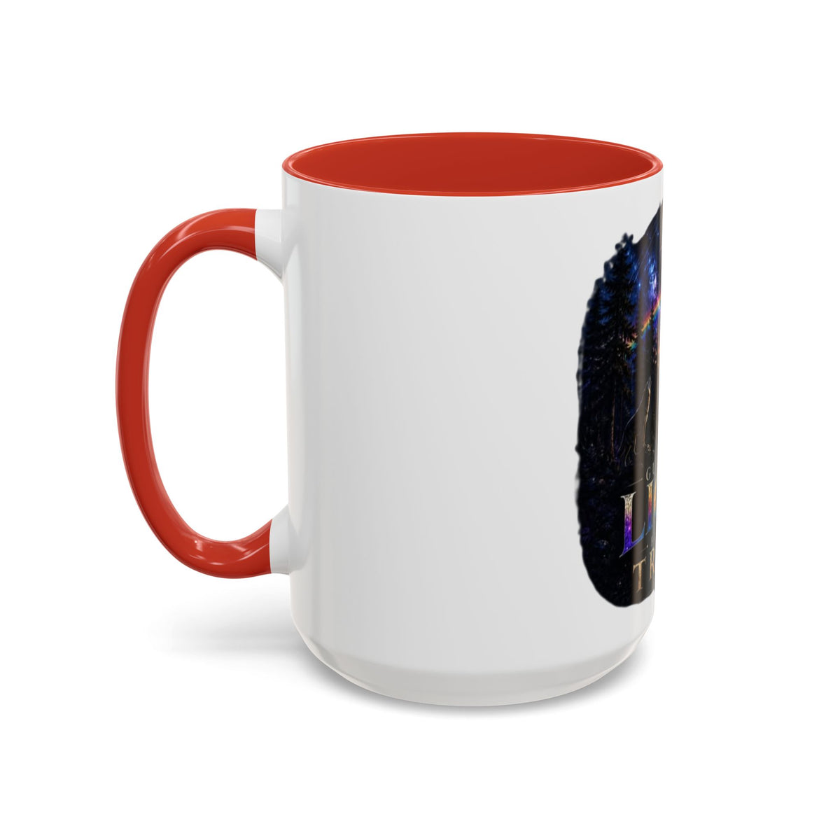 Guided by Light Coffee Mug — Inspirational Nature Moonrise Design (11/15oz) Advocacy mug