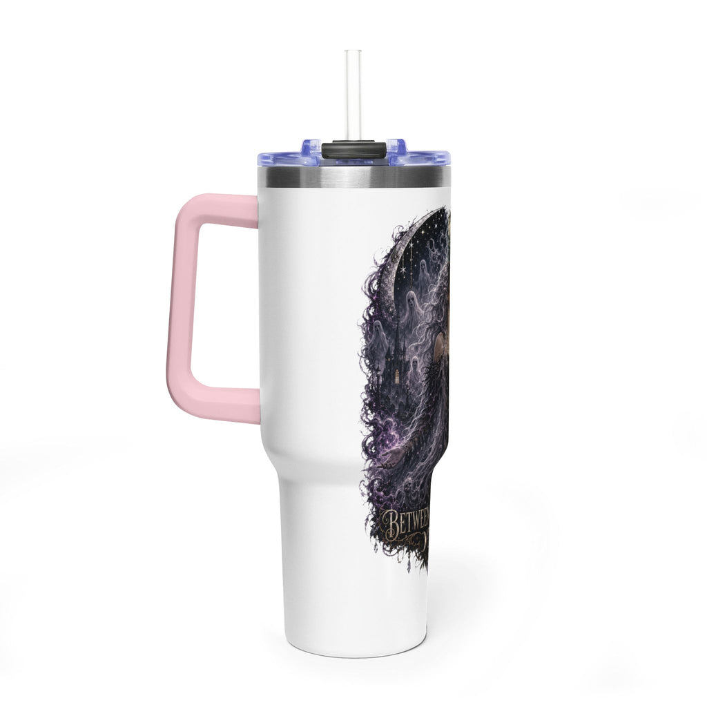 40oz Vacuum Tumbler — "Between Worlds" Mystical Forest Goddess Design