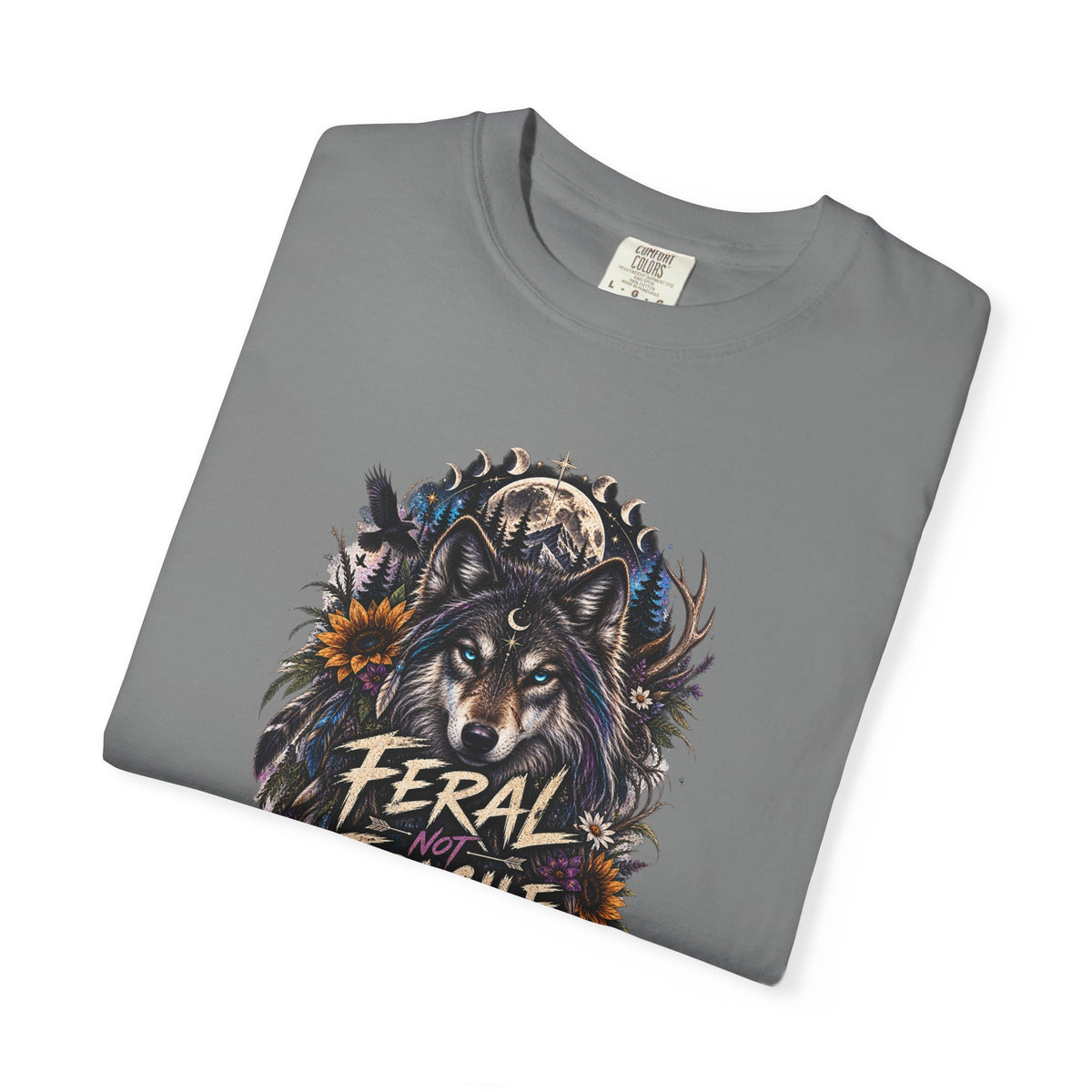 Feral Fragile Wolf T-Shirt — Vintage Wildlife Graphic Tee