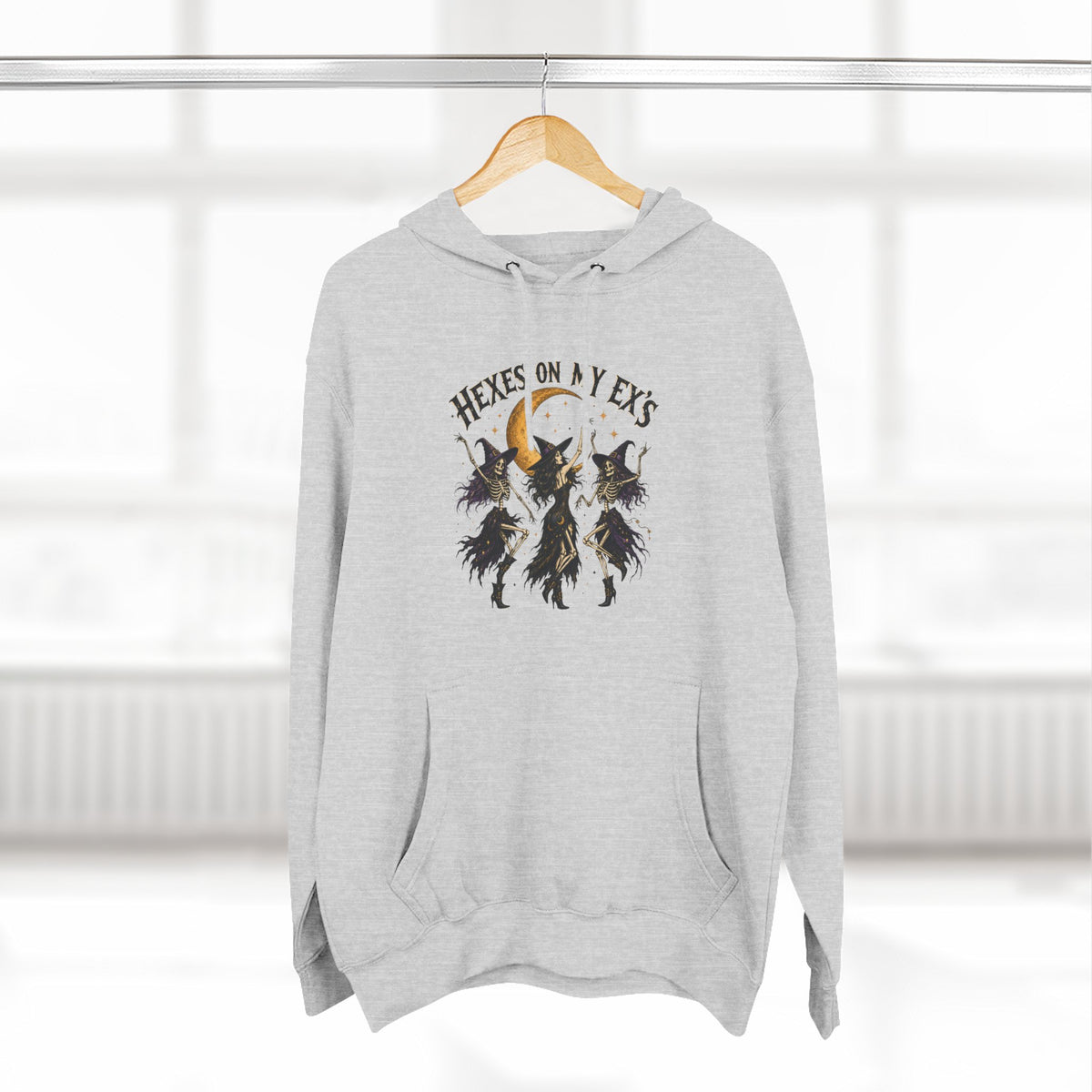 Hexes On My Exes Hoodie — Witchy Witchcraft Graphic Fleece Pullover
