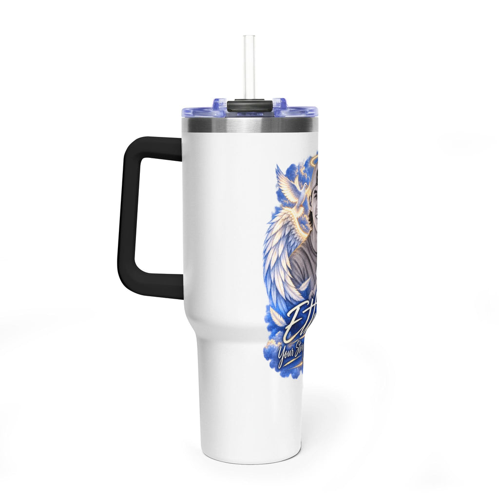 Memorial 40oz Tumbler — Personalized 'Ethan' Angel Wings Keepsake