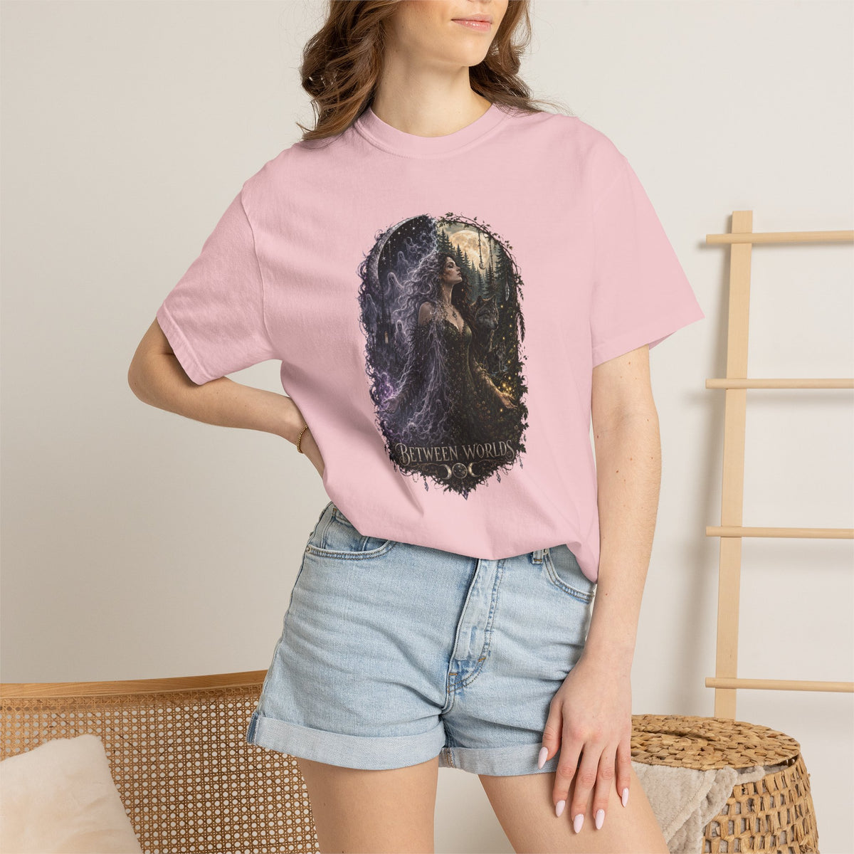 Fantasy Forest T-Shirt — "Between Worlds" Witchy Art Tee
