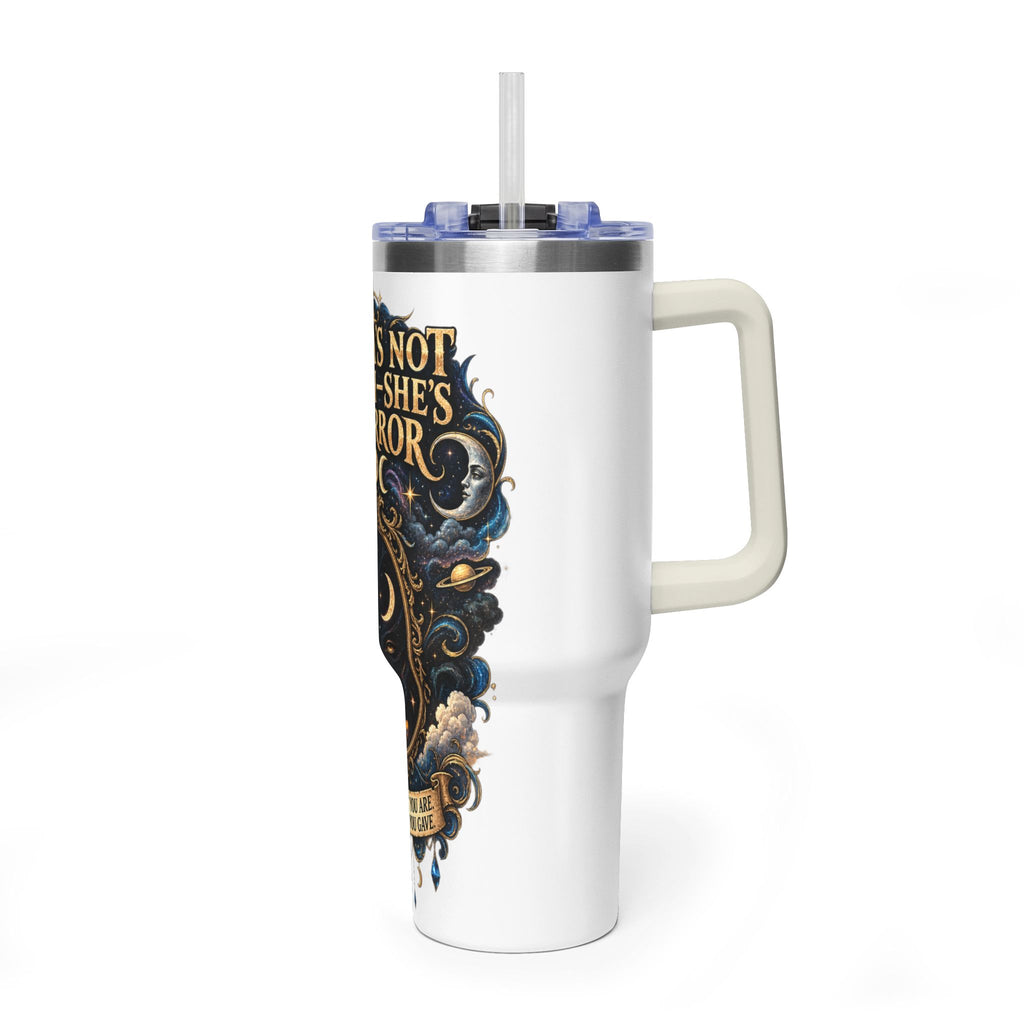 Karma Mirror 40oz Vacuum Tumbler – Celestial Sun & Moon Thermal Cup