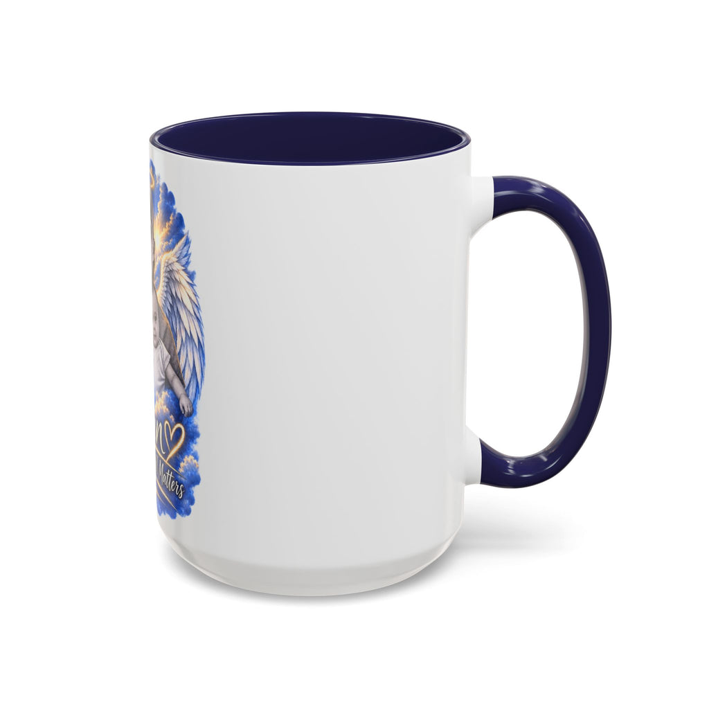 Memorial Coffee Mug — Personalized "Ethan  Your Story Still Matters" Angel Wings Tribute