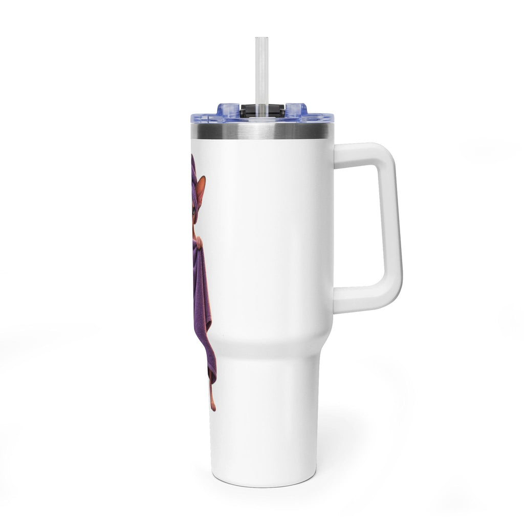 40oz Sphinx Cat Spa Tumbler — Sphynx With Towel Insulated Travel Mug