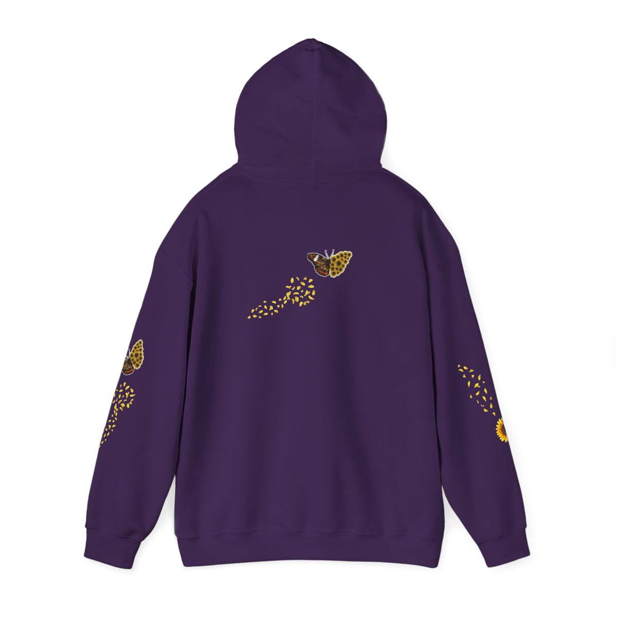 Sunflower Kitten Hoodie | Cute Cat, Sunflower Sleeve Design