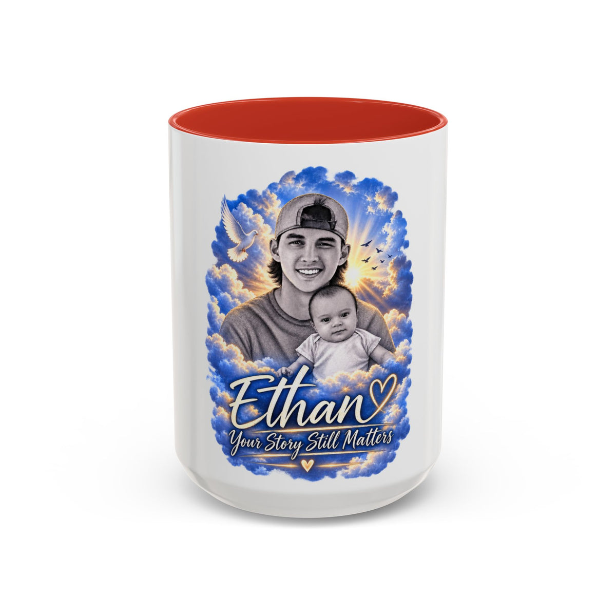 Memorial Photo Coffee Mug - "Ethan" Personalized Keepsake (You Story Still Matters)