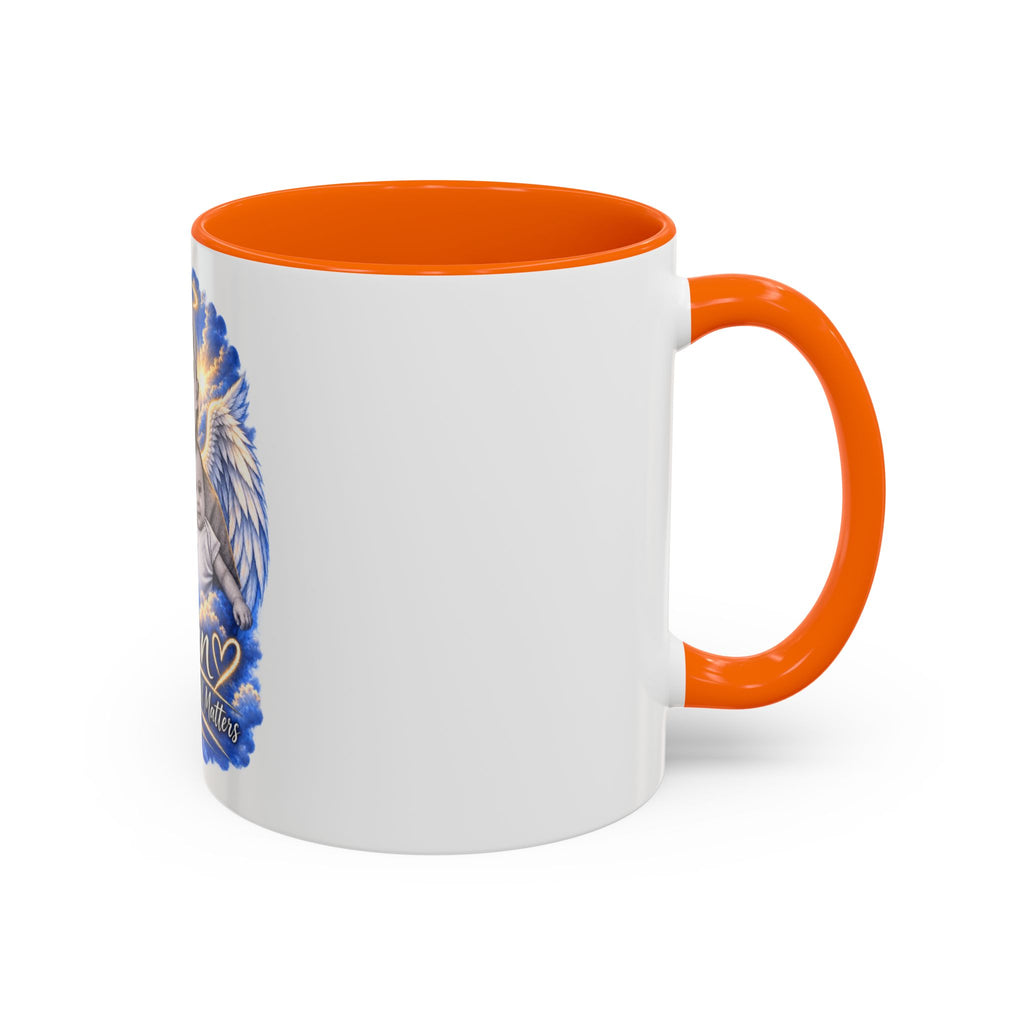 Memorial Coffee Mug — Personalized "Ethan  Your Story Still Matters" Angel Wings Tribute