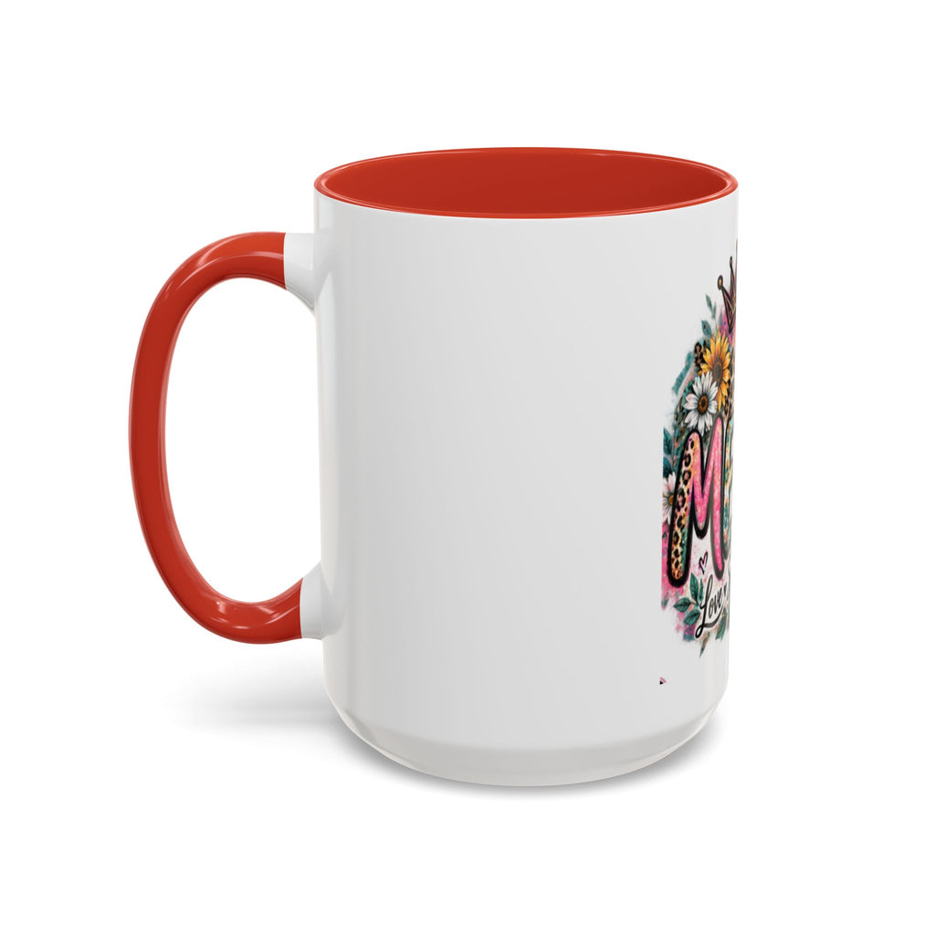 Mema Floral Accent Coffee Mug – 'Mema' Crown, Butterflies & Sunshine Design (11/15 oz)