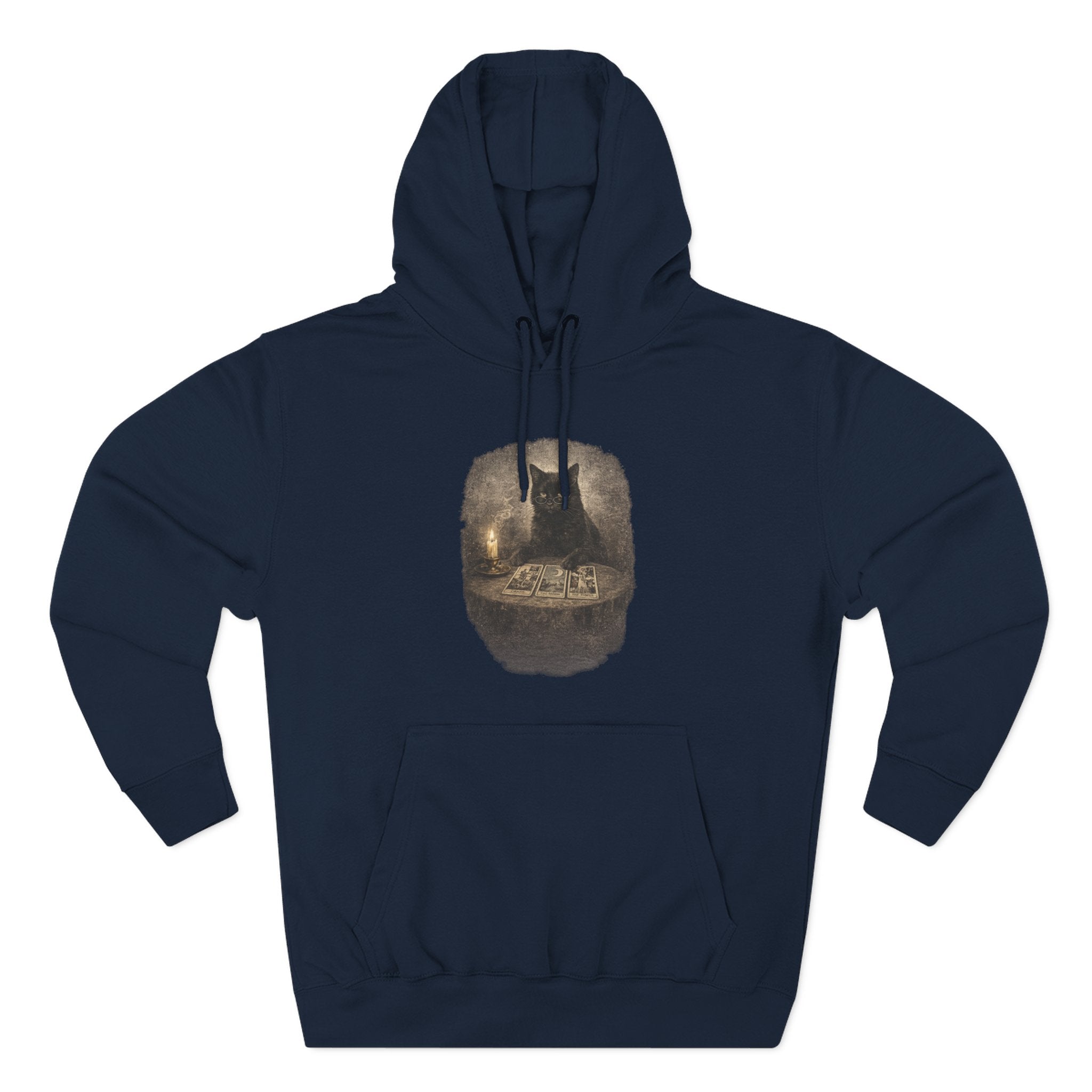 Tarot Black Cat Pull Over Hoodie