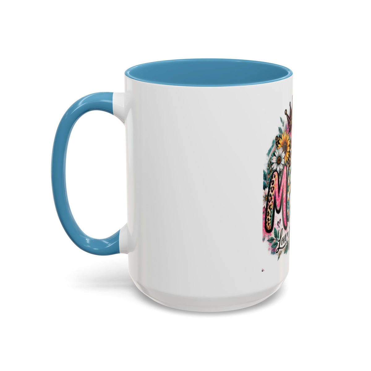 Mema Floral Accent Coffee Mug – 'Mema' Crown, Butterflies & Sunshine Design (11/15 oz)
