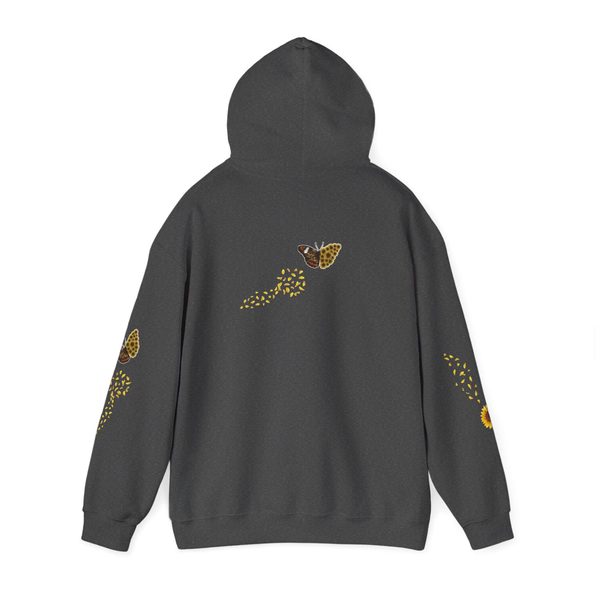 Sunflower Kitten Hoodie | Cute Cat, Sunflower Sleeve Design