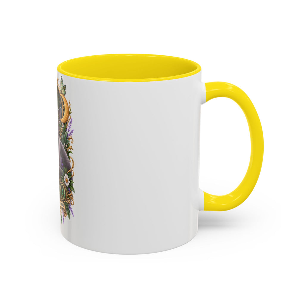 Virgo Russian Blue Cat Accent Coffee Mug — Zodiac Astrology Horoscope Gift (11/15 oz)